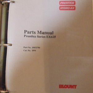Hydro-Ax EX625 Feller Buncher Parts Manual