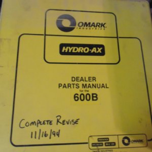 Hydro-Ax 600B Feller Buncher Parts Manual