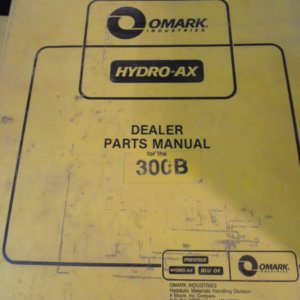 Hydro-Ax 300B 400B Feller Buncher Parts Manual
