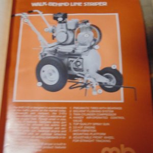 M-B Model 3-10 Walk Behind Line Striper Service Repair Manual
