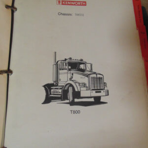 Kenworth Truck Custom Chassis 596531 Maintenance and Service Manual