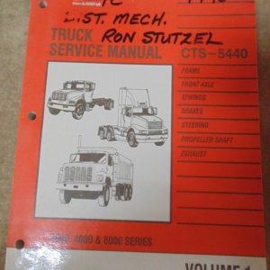 International Truck 2000 4000 8000 Series Service 2 Manual Set CTS5440