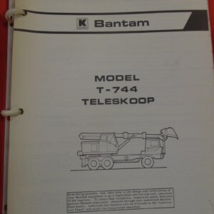 Koehring Bantam S-744 Teleskoop Parts Manual