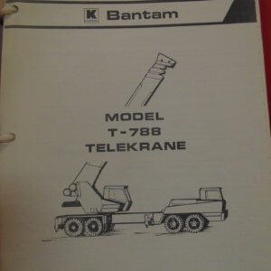Koehring Bantam T-788 Telekrane Parts Manual