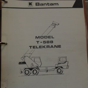 Koehring T588 Telekrane Parts & Operations Manual