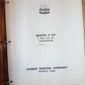 Koehring C35 5Ton 3/8 Crane Shovel Parts Manual