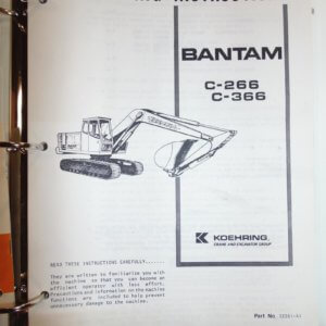 Koehring C-266, C-366 Operations Manual