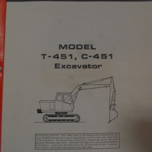 Koehring T-451, C-451 Excavator Service Literature