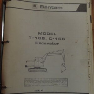 Koehring T-166, C-166 Excavator Parts Manual