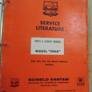 Koehring 306A Crane Service Literature Manual