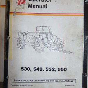 JCB 530 540 532 550 Telehandler Operator Manual