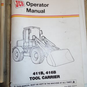 JCB 411B 416B Tool Carrier Operator Manual