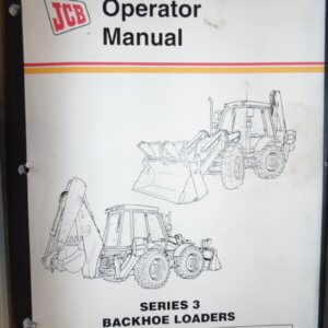 JCB Series 3 Backhoe Loader Operator Manual