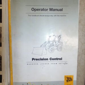 JCB 214 215 217 Backhoe Loader Operator Manual 907001 to 919999