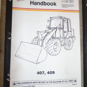 JCB 407 409 Wheeled Loader Operator Manual