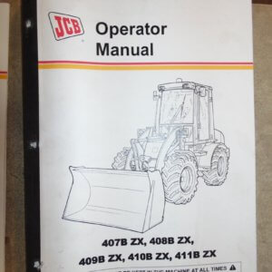 JCB 407B 408B 409B 410B 411B 2X Wheeled Loader Operator Manual