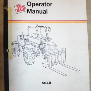 JCB 504B Loadall Operator Manual SN: 277001