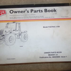 JCB Fastrac 3185 Tractor Parts Manual
