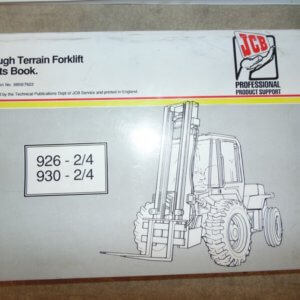 JCB 926-2/4 230-2/4 Rough Terrain Forklift Parts Manual M607700