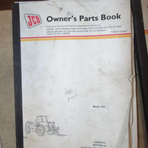 JCB 508C LE 506C LE 506C-HL Loadall Parts Manual