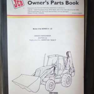 JCB 214e Series 4-LE Backhoe Loaders Parts Manual M477052+