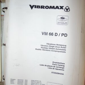 JCB VM 66D/PD Vibromax Service Manual Vibrating Single Drum Roller