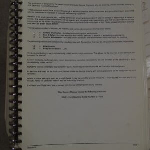 JCB 504B Loadall Service Manual SN: 277001