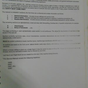 JCB 506B 506C 506C (H) 508C Loadall Service Manual