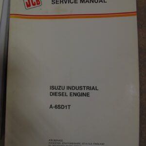 JCB A-6SD1T Isuzu Industrial Engine Service Manual