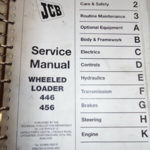 JCB 446, 456 Wheeled Loader Service Manual