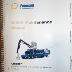 Peterson Industries 5000H Maintenance Manual Chipper