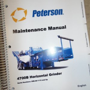 Peterson 4700B Horizontal Grinder Maintenance Manual