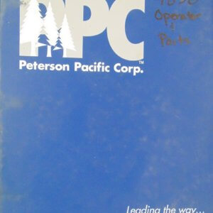 Peterson Pacific Corp DD 4850 Operator Parts Manual