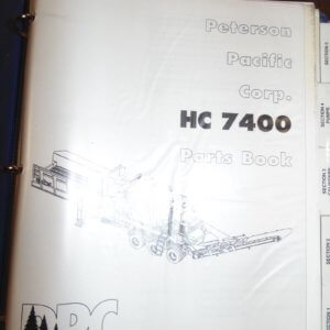 Peterson Pacific Corp HC 7400 Parts Manual