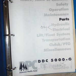 Peterson Pacific Corp DDC 5000G Hydraulic & Electrical Parts Manual