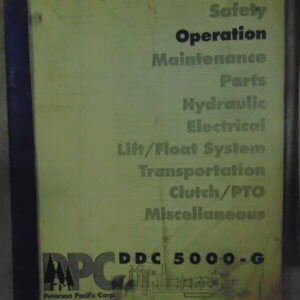 Peterson Pacific Corp 5000G Operation Manual