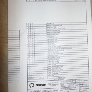 Peterson Pacific Corp 5000H Schematics, Hydraulics Manual