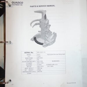 Quadco Parts & Service Manual