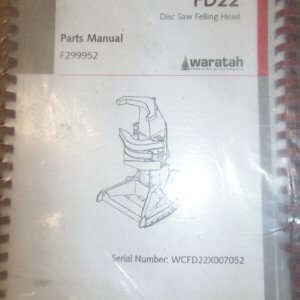 Waratah FD 22 Disc Saw Felling Head Parts Manual