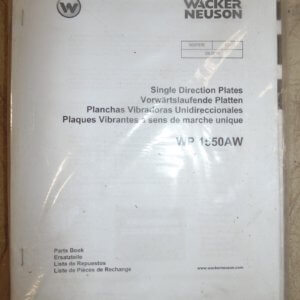 Wacker Neuson Single Direction Plates Parts Manual