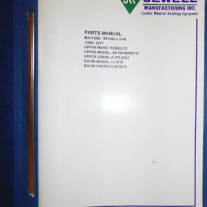 Jewell SK130LL-2-98 Kobelco Parts Manual