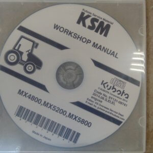 Kubota MX4800, MX5200, MX5800 Workshop Manual on CD