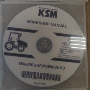 Kubota M5660SUHF, M5660SUHD Workshop Manual on CD