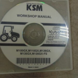 Kubota M100GX, M110GX, M126GX, M135GX, M135GX-FS Workshop Manual on CD
