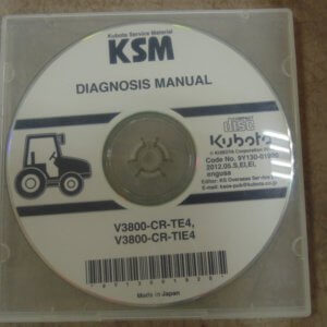 Kubota V3800-CR-TE4, V3800-CR-TIE4 Diagnosis Manual on CD