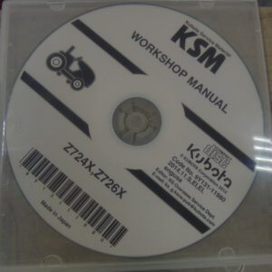 Kubota z724X, Z726X Workshop Manual on CD