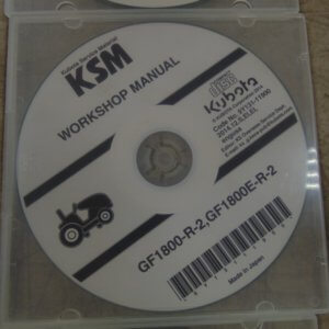 Kubota GF1800-R-2, GF1800E-R-2 Workshop Manual on CD