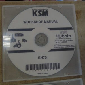 Kubota BH7 Backhoe Repair Workshop Manual on CD