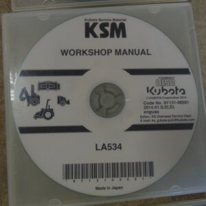 Kubota LA534 Workshop Manual on CD