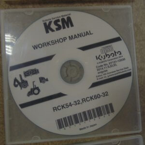Kubota RCK54-32M RCK60-32 Workshop Manual on CD